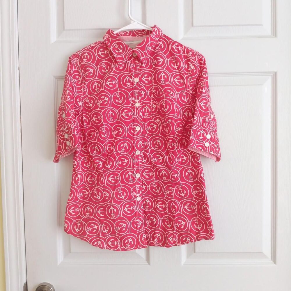 L.L. Bean women's short-sleeve button-down shirt Medium